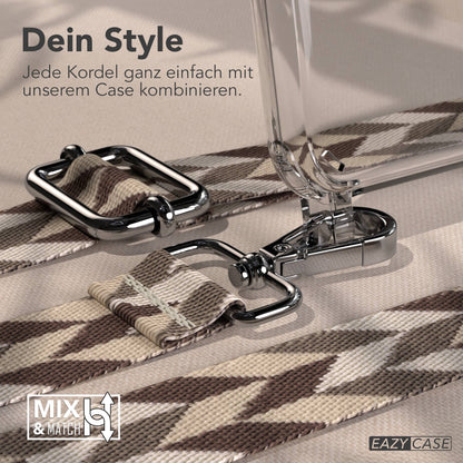 iPhone 11 Pro Max Handykette mit verstellbarem Boho Trageriemen von EAZY CASE 