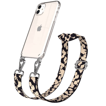 iPhone 11 Handykette verstellbar mit Boho Band Polyester Metallapplikationen 