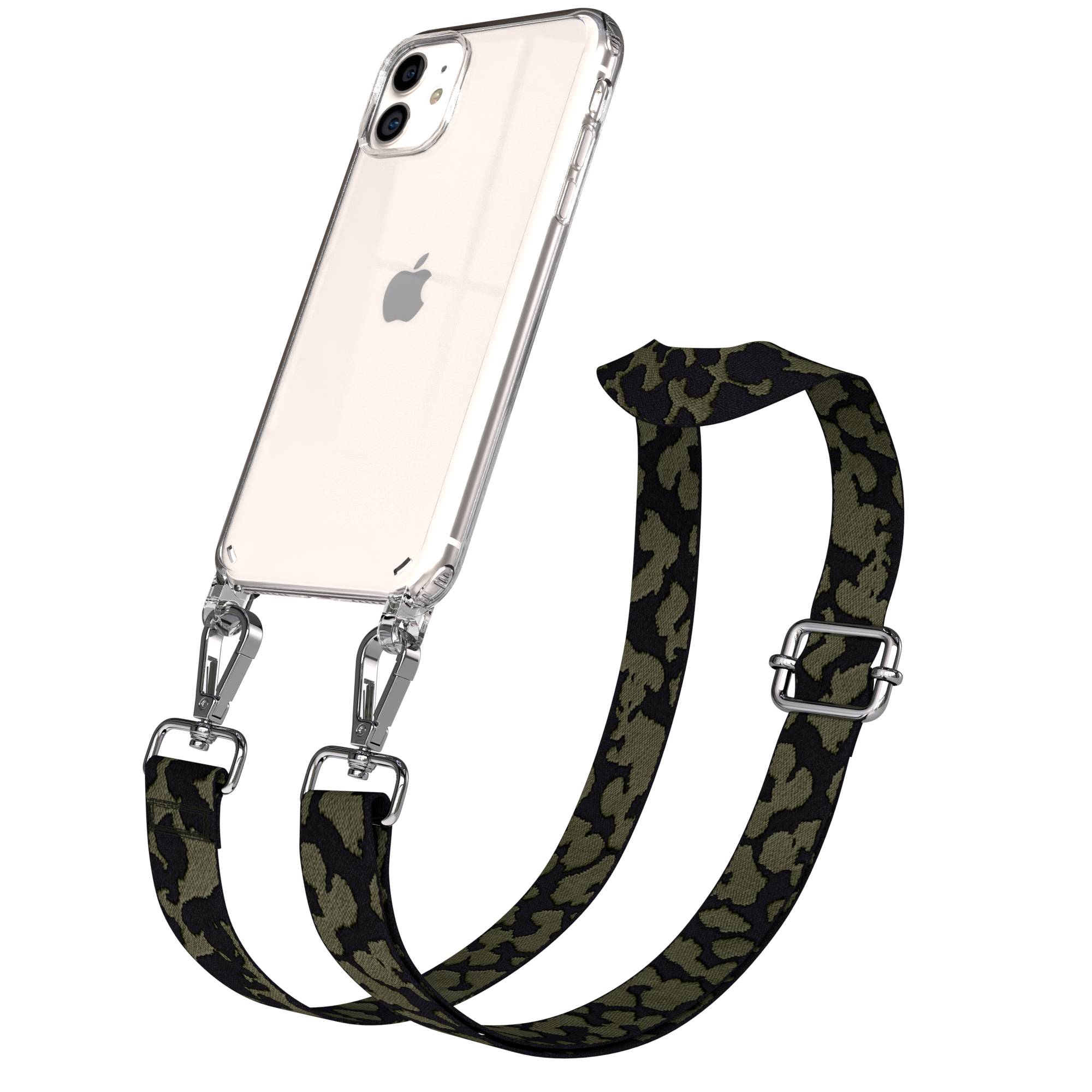 iPhone 11 Handykette verstellbar mit Boho Band Polyester Metallapplikationen 