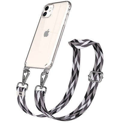 iPhone 11 Handykette verstellbar mit Boho Band Polyester Metallapplikationen 