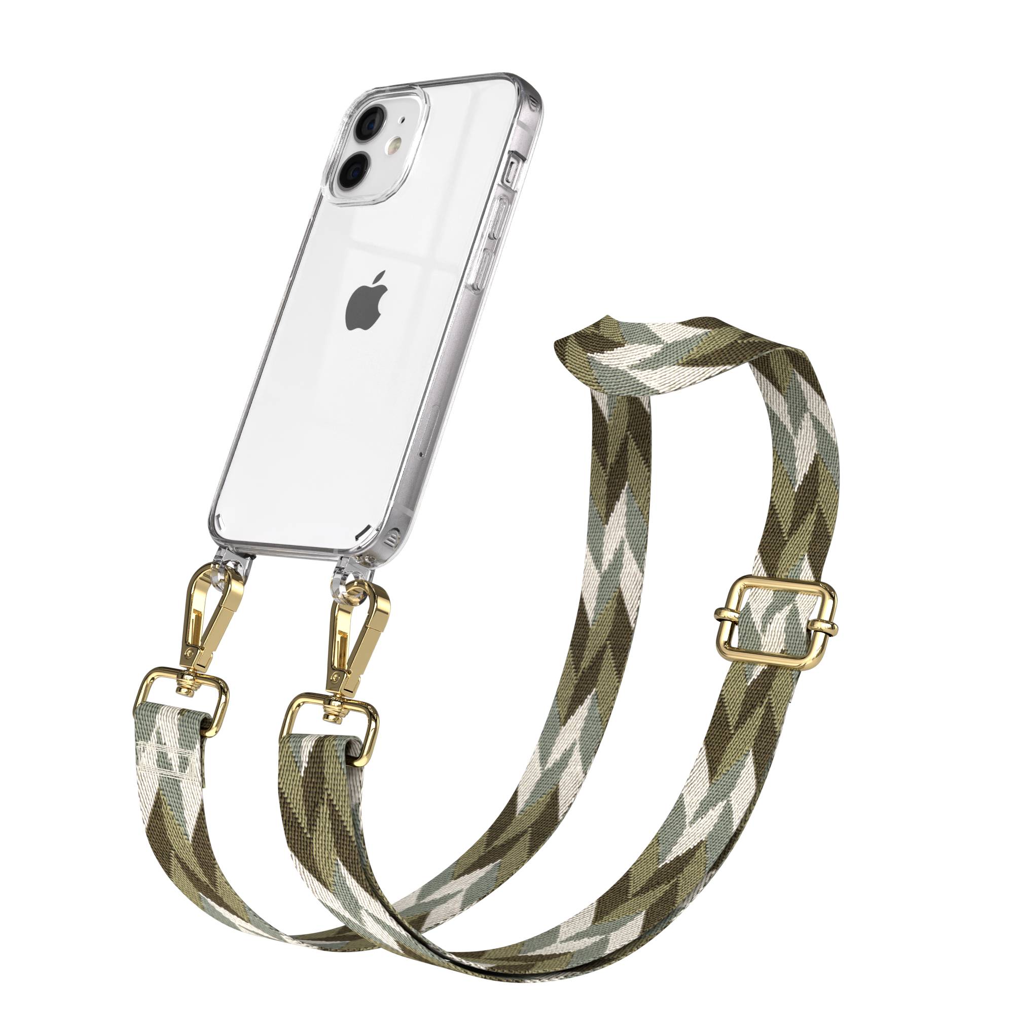 iPhone 12 Mini Handykette mit verstellbarem Boho Band von EAZY CASE 