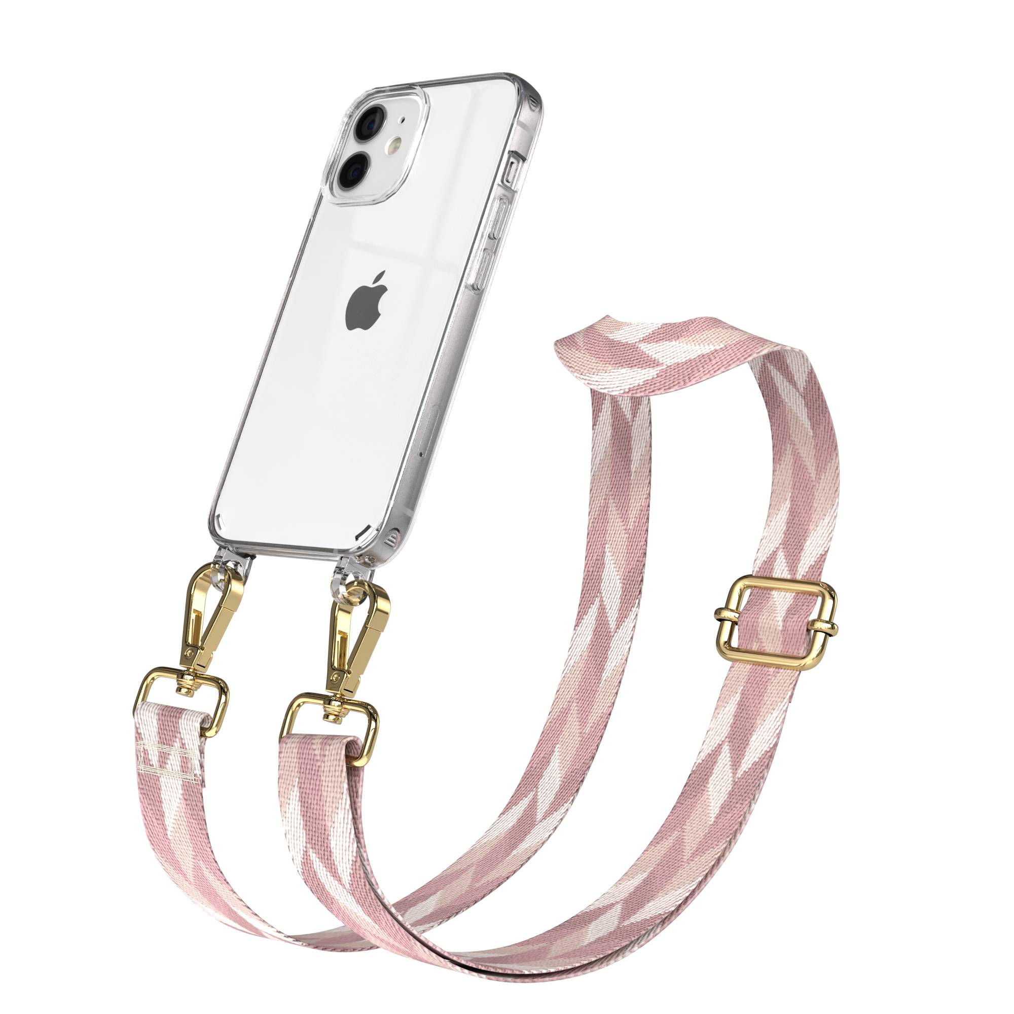 iPhone 12 Mini Handykette mit verstellbarem Boho Band von EAZY CASE 