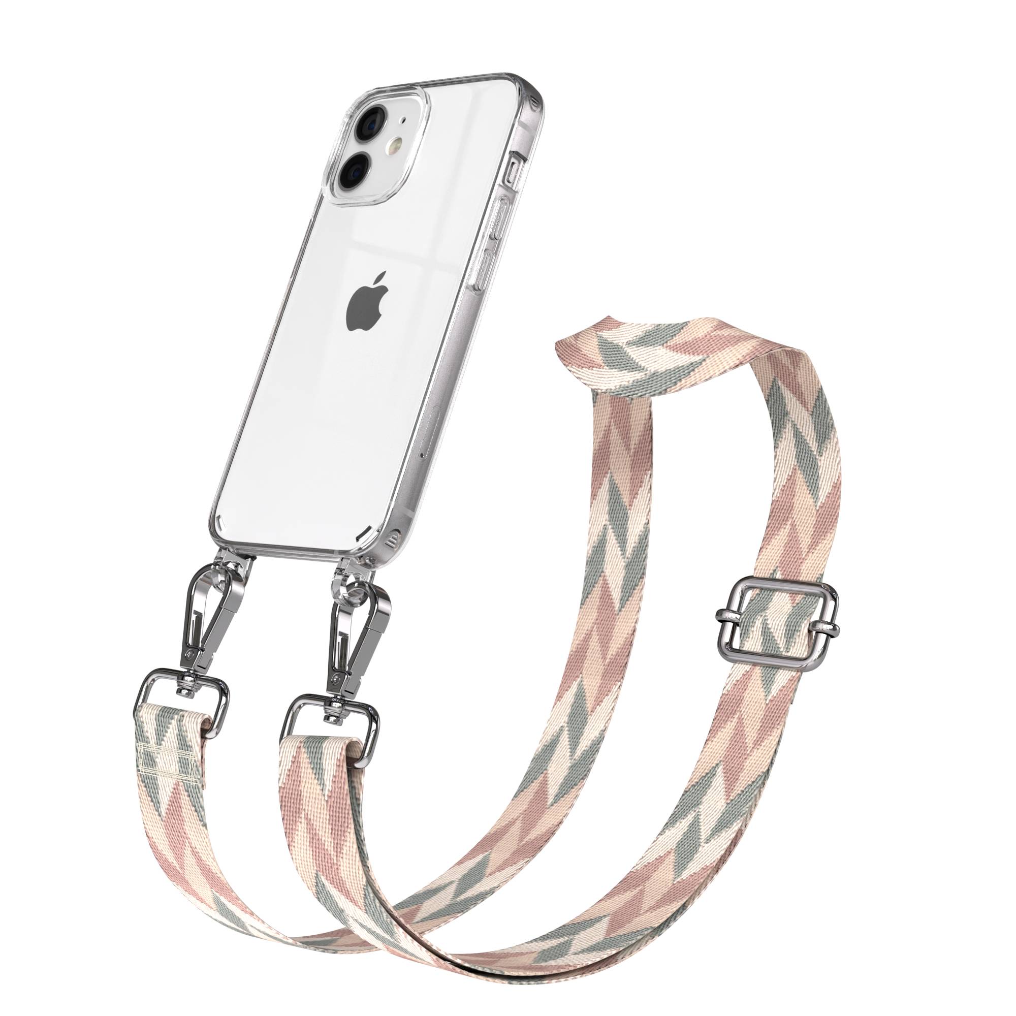 iPhone 12 Mini Handykette mit verstellbarem Boho Band von EAZY CASE 