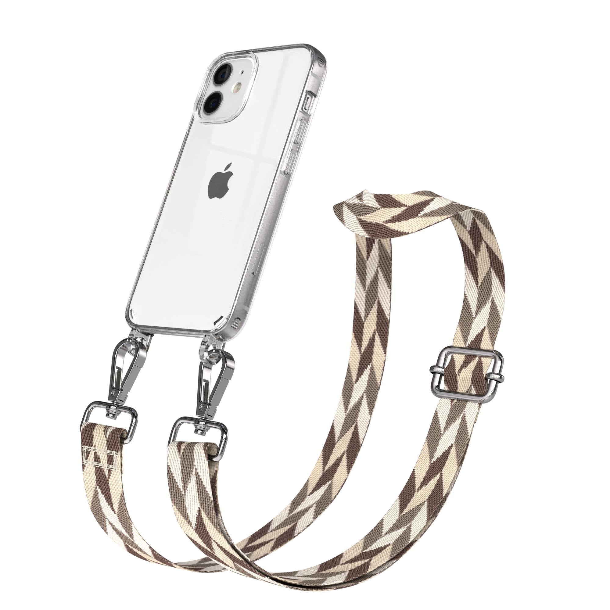 iPhone 12 Mini Handykette mit verstellbarem Boho Band von EAZY CASE 