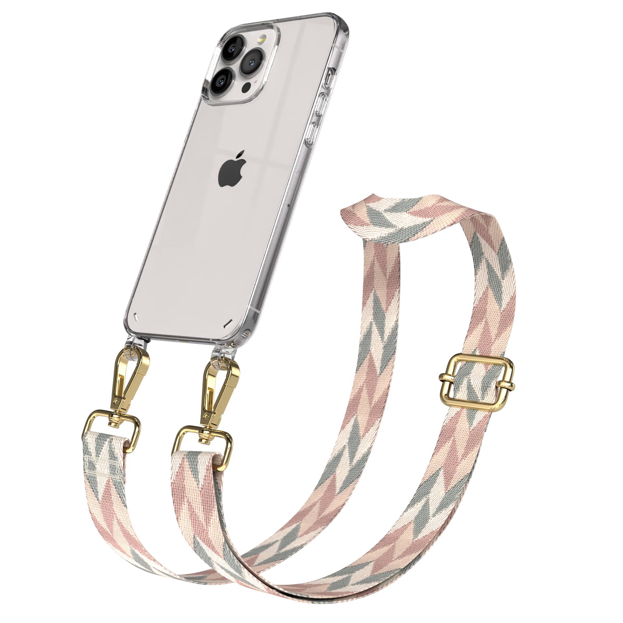 iPhone 13 Pro Max Handykette mit Boho Band verstellbar EAZY CASE 