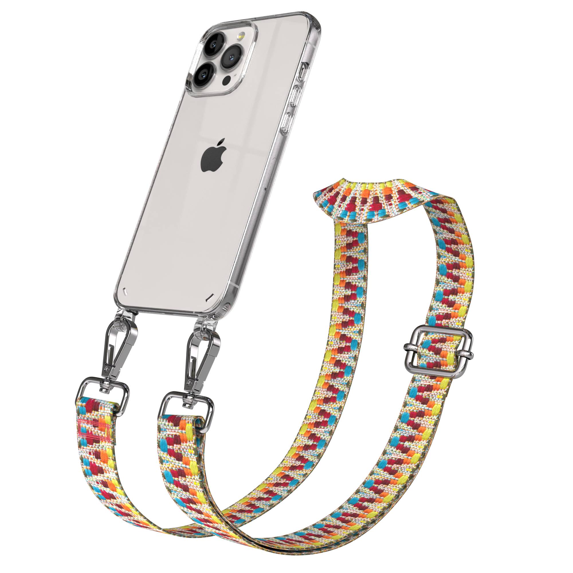 iPhone 13 Pro Max Handykette mit Boho Band verstellbar EAZY CASE 