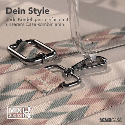 iPhone 13 Pro Max Handykette mit Boho Band verstellbar EAZY CASE 