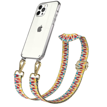 iPhone 12 Pro Max Handykette mit verstellbarem Boho Band von EAZY CASE 