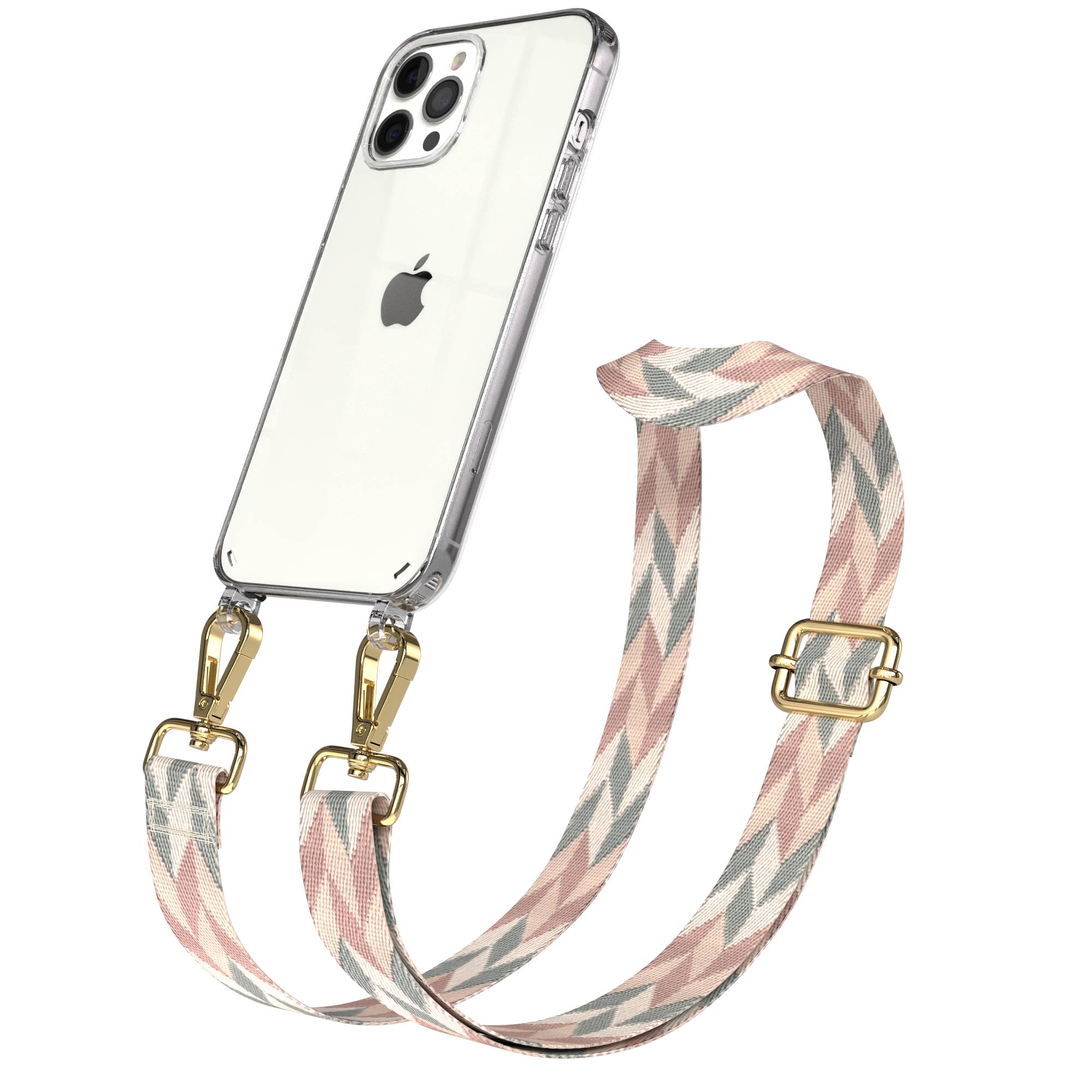 iPhone 12 Pro Max Handykette mit verstellbarem Boho Band von EAZY CASE 