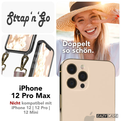 iPhone 12 Pro Max Handykette mit verstellbarem Boho Band von EAZY CASE 