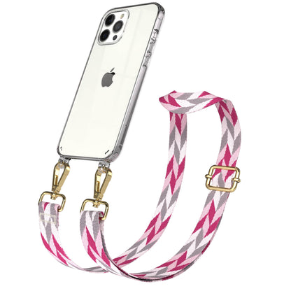 iPhone 12 Pro Max Handykette mit verstellbarem Boho Band von EAZY CASE 