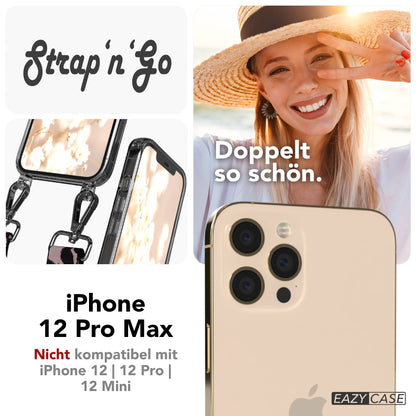 iPhone 12 Pro Max Handykette mit verstellbarem Boho Band von EAZY CASE 