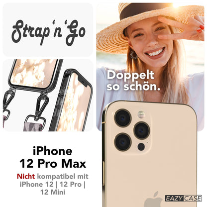 iPhone 12 Pro Max Handykette mit verstellbarem Boho Band von EAZY CASE 