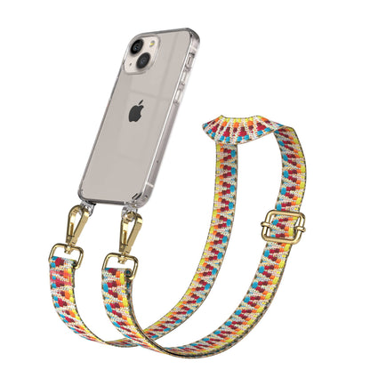 iPhone 13 Mini Handykette mit verstellbarem Band und Boho Design 