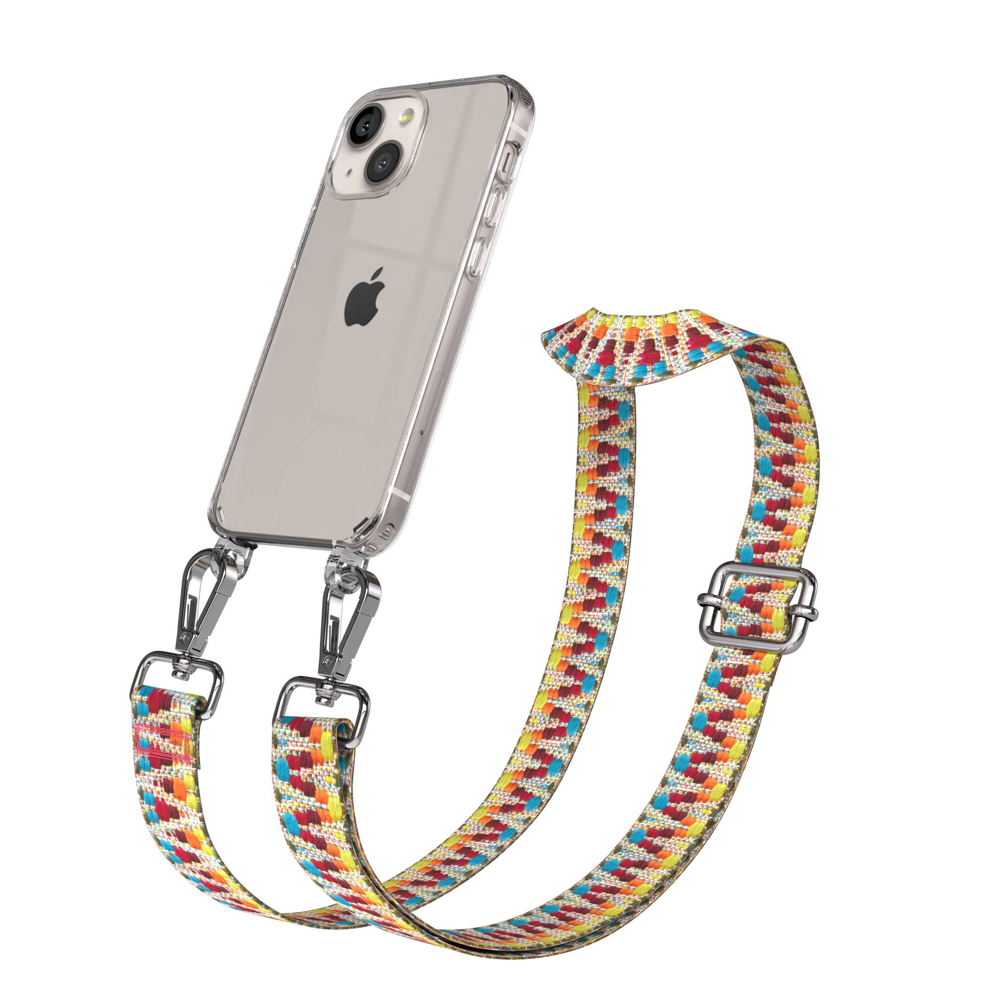 iPhone 13 Mini Handykette mit verstellbarem Band und Boho Design 