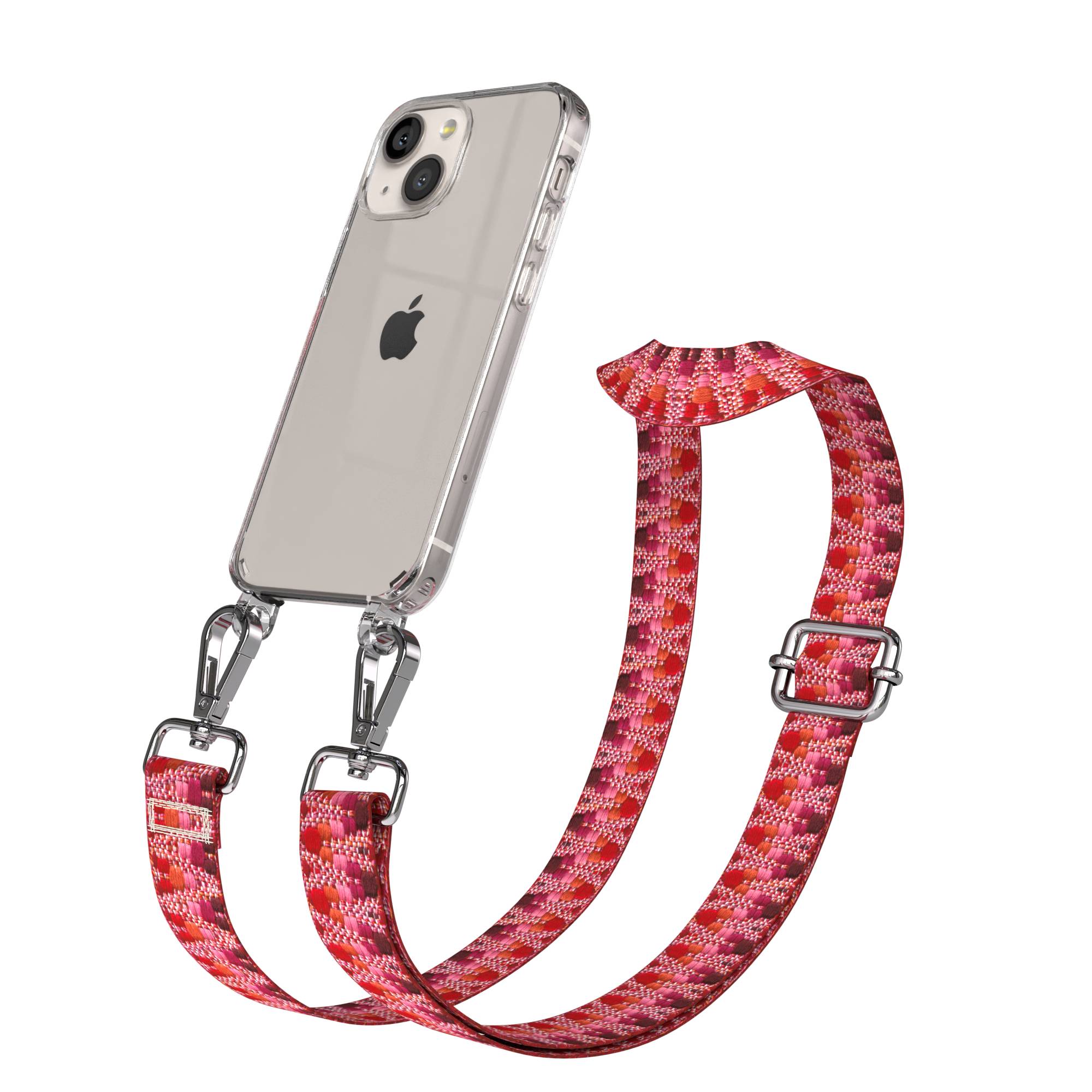 iPhone 13 Mini Handykette mit verstellbarem Band und Boho Design 