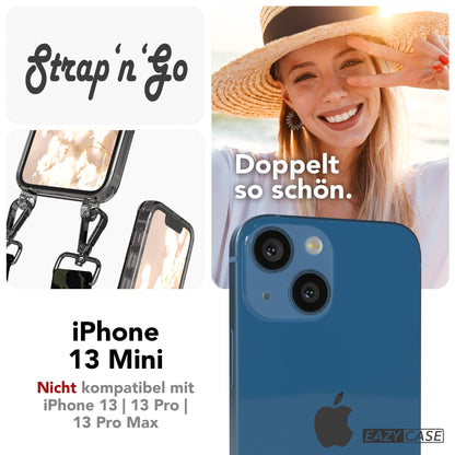 iPhone 13 Mini Handykette mit verstellbarem Band und Boho Design 