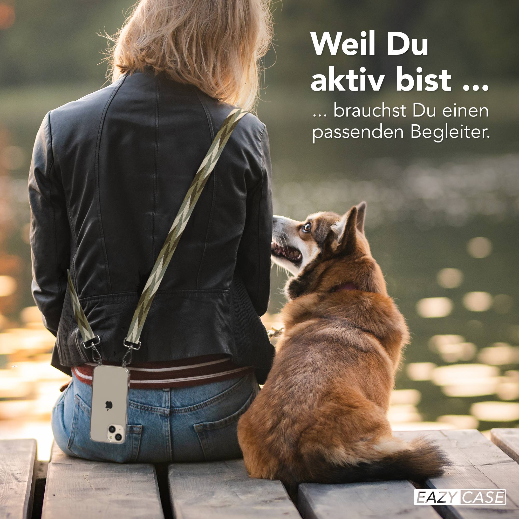 iPhone 13 Mini Handykette mit verstellbarem Band und Boho Design 