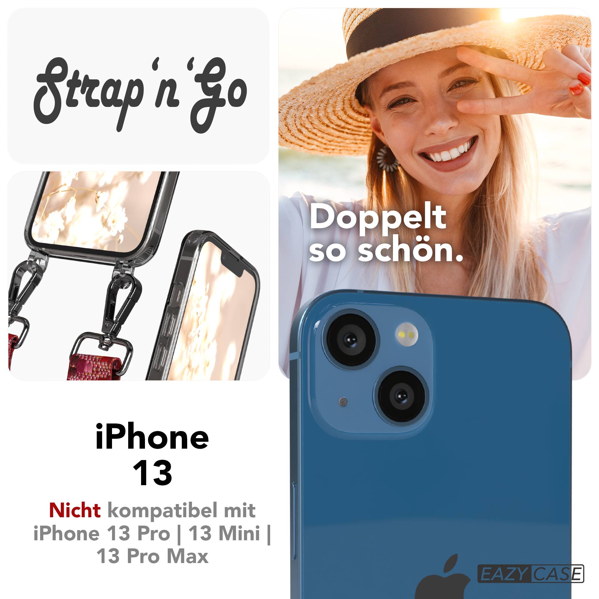 iPhone 13 Handykette mit verstellbarem Boho Band von EAZY CASE 