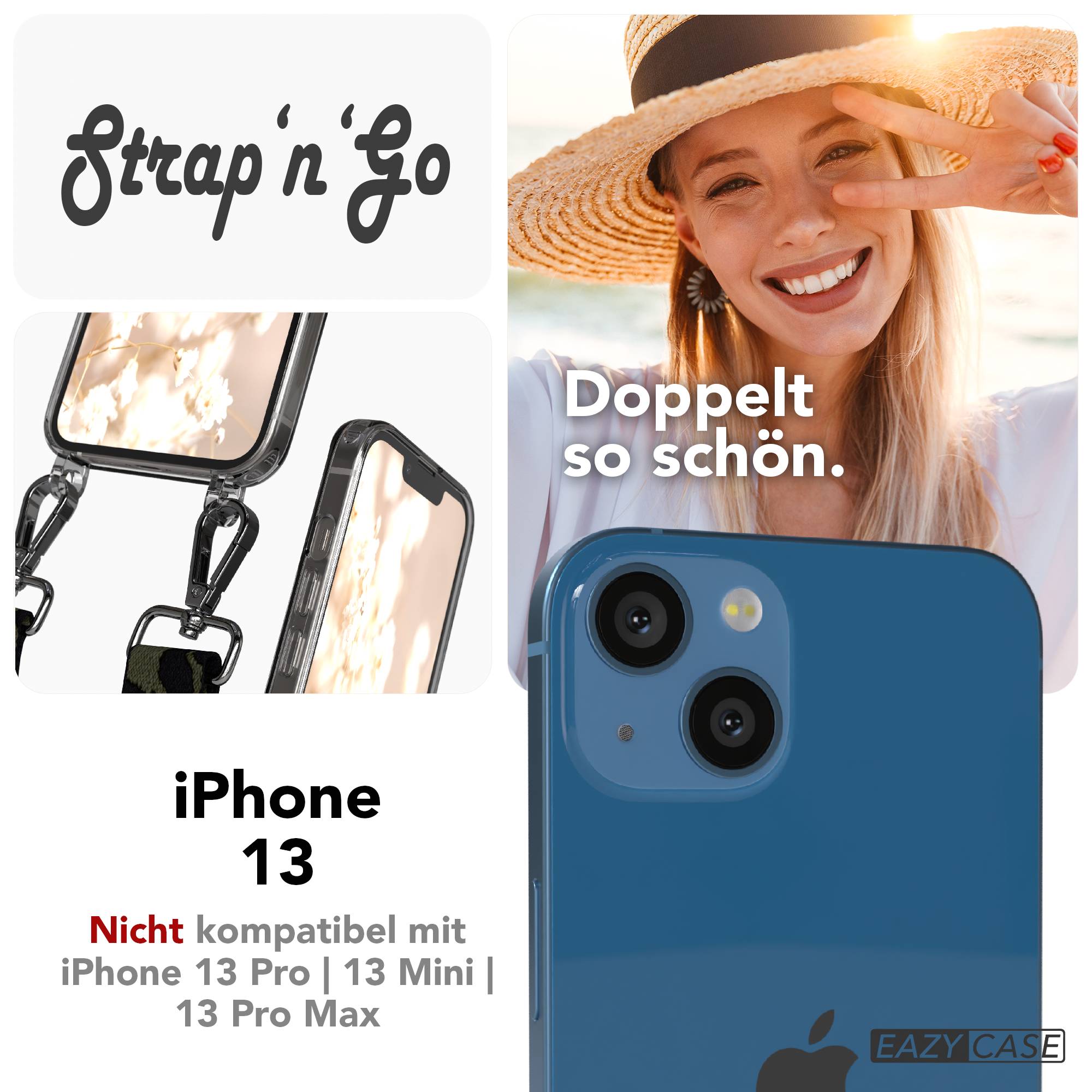 iPhone 13 Handykette mit verstellbarem Boho Band von EAZY CASE 