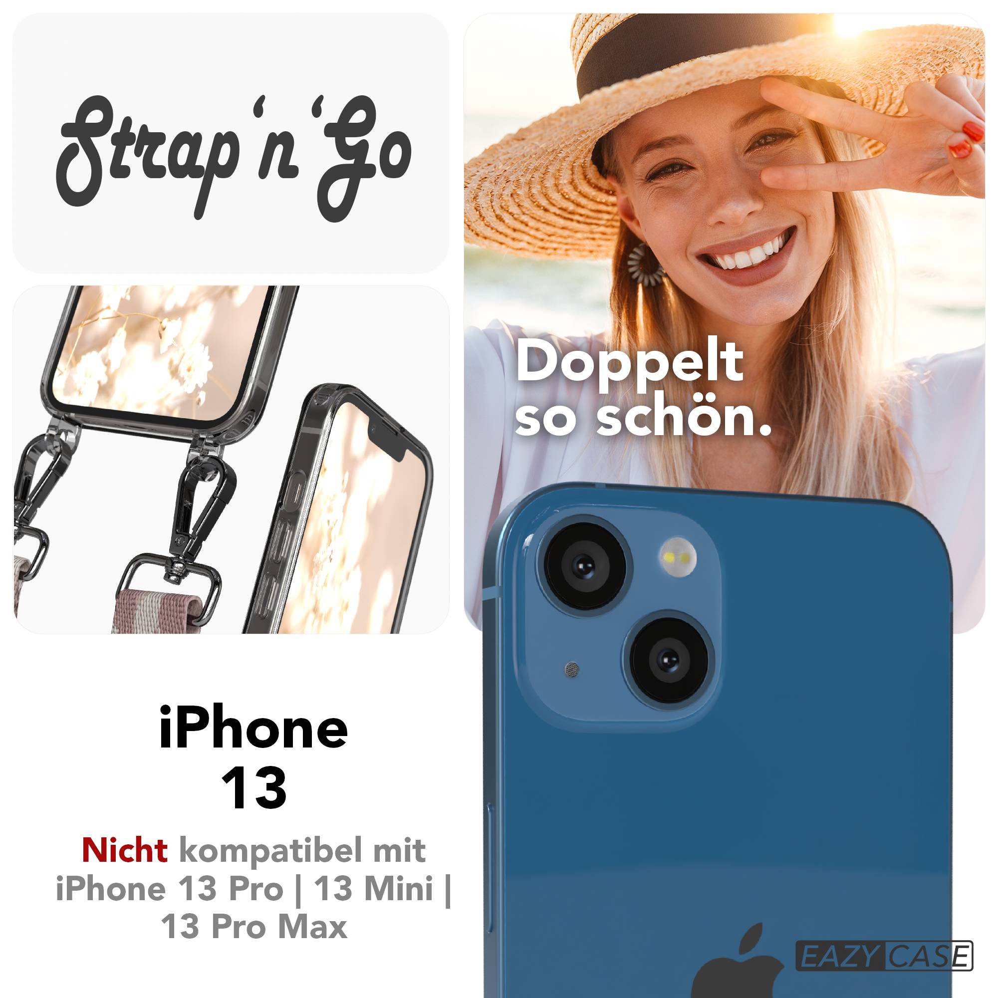 iPhone 13 Handykette mit verstellbarem Boho Band von EAZY CASE 