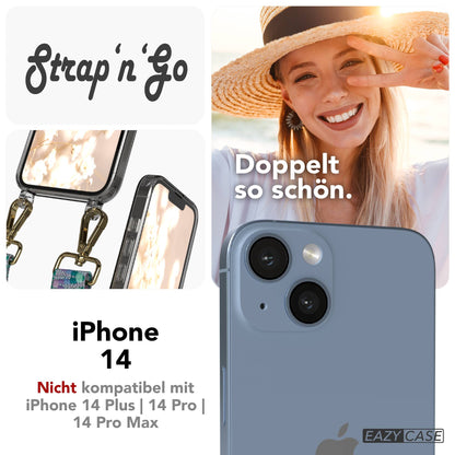 iPhone 14 Handykette mit verstellbarem Boho Band von EAZY CASE 