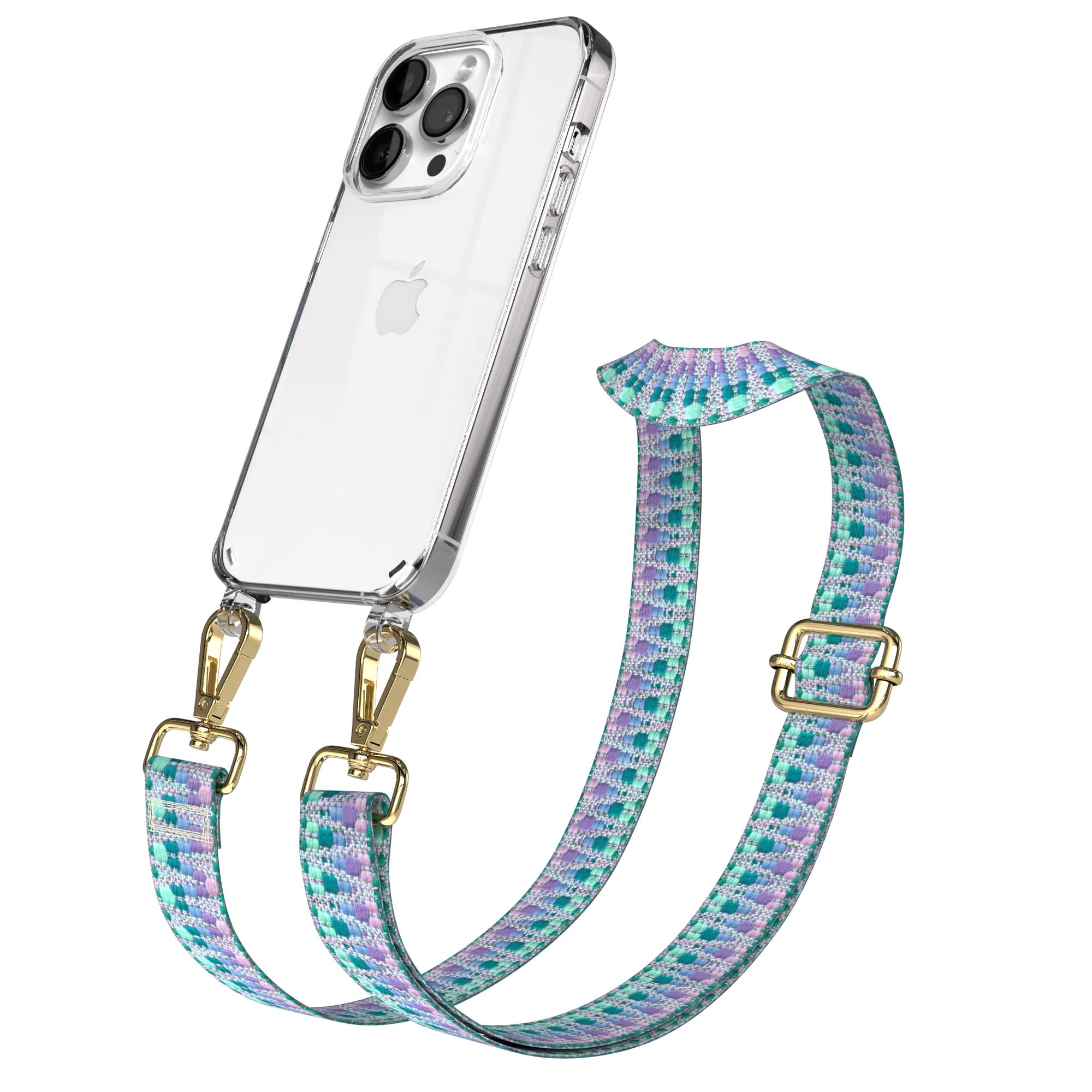 iPhone 14 Pro Handykette mit verstellbarem Boho Tragegurt von EAZY CASE 