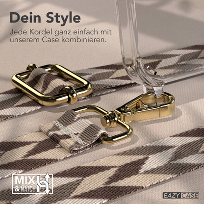 iPhone 14 Pro Handykette mit verstellbarem Boho Tragegurt von EAZY CASE 
