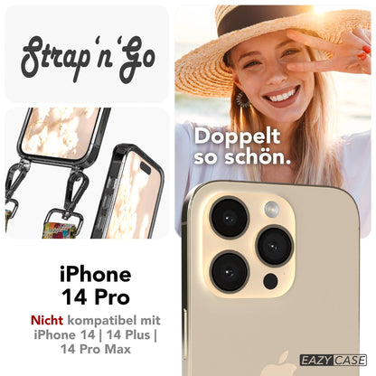 iPhone 14 Pro Handykette mit verstellbarem Boho Tragegurt von EAZY CASE 