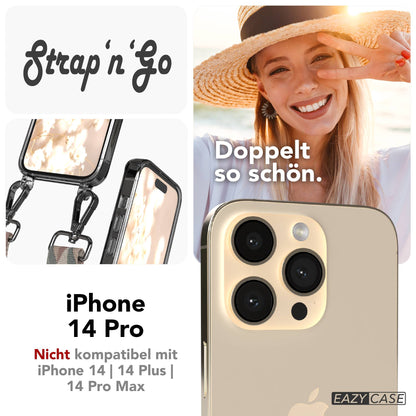 iPhone 14 Pro Handykette mit verstellbarem Boho Tragegurt von EAZY CASE 