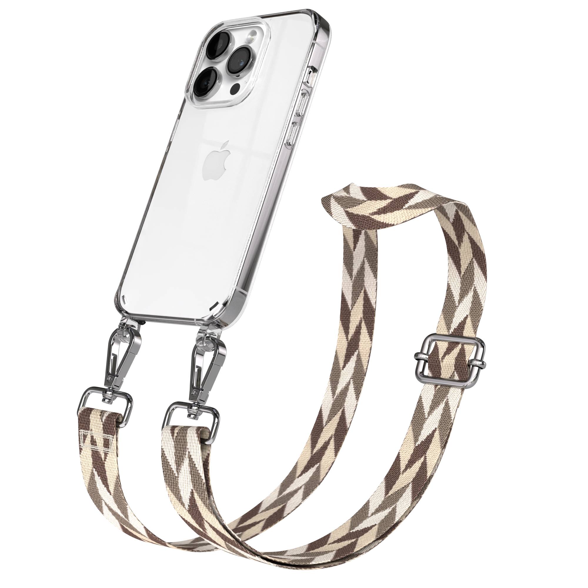 iPhone 14 Pro Handykette mit verstellbarem Boho Tragegurt von EAZY CASE 