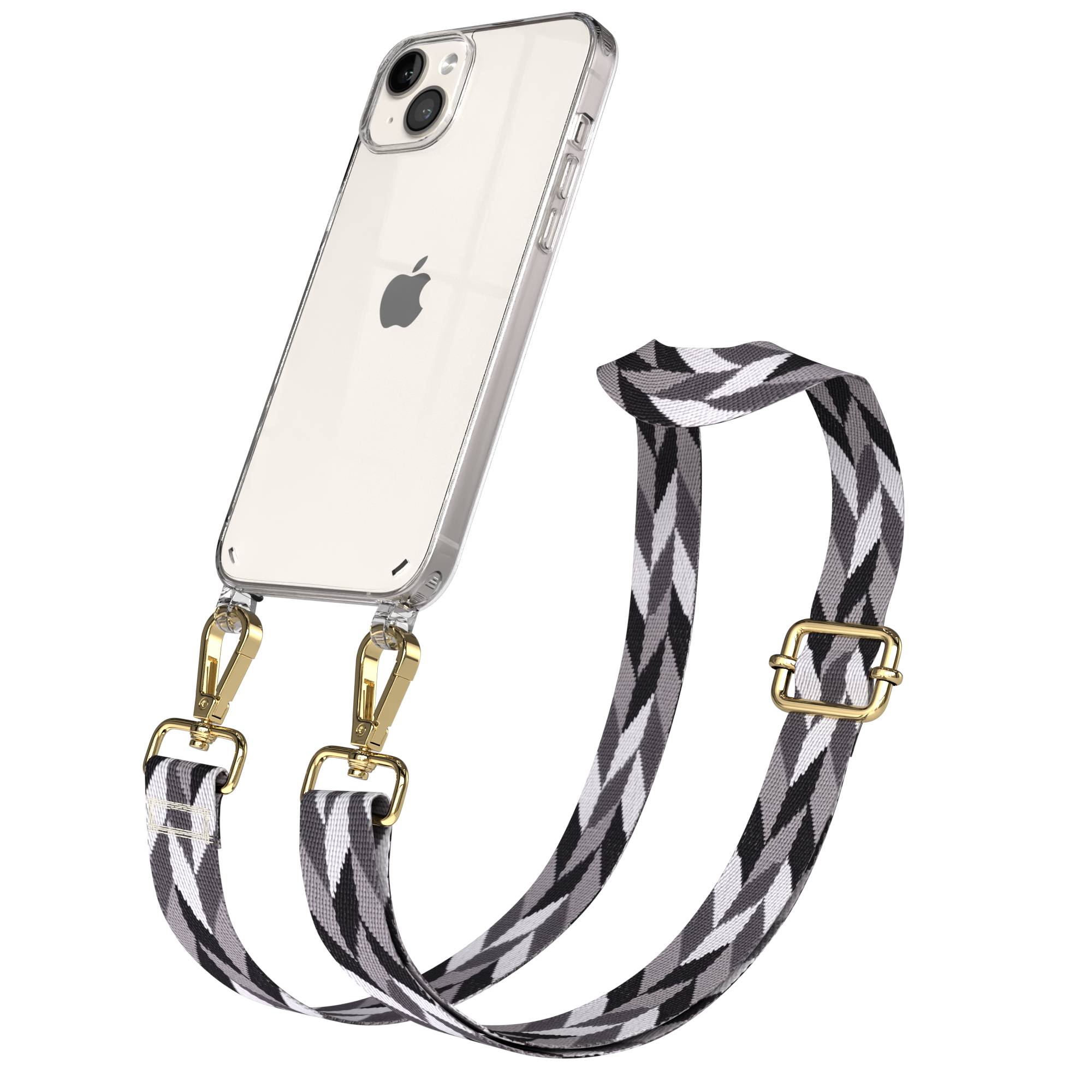 iPhone 14 Plus Handykette mit Boho Band verstellbarer Trageriemen 
