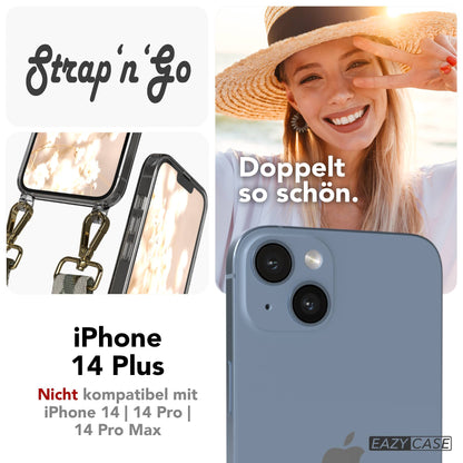 iPhone 14 Plus Handykette mit Boho Band verstellbarer Trageriemen 