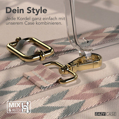 iPhone 14 Plus Handykette mit Boho Band verstellbarer Trageriemen 