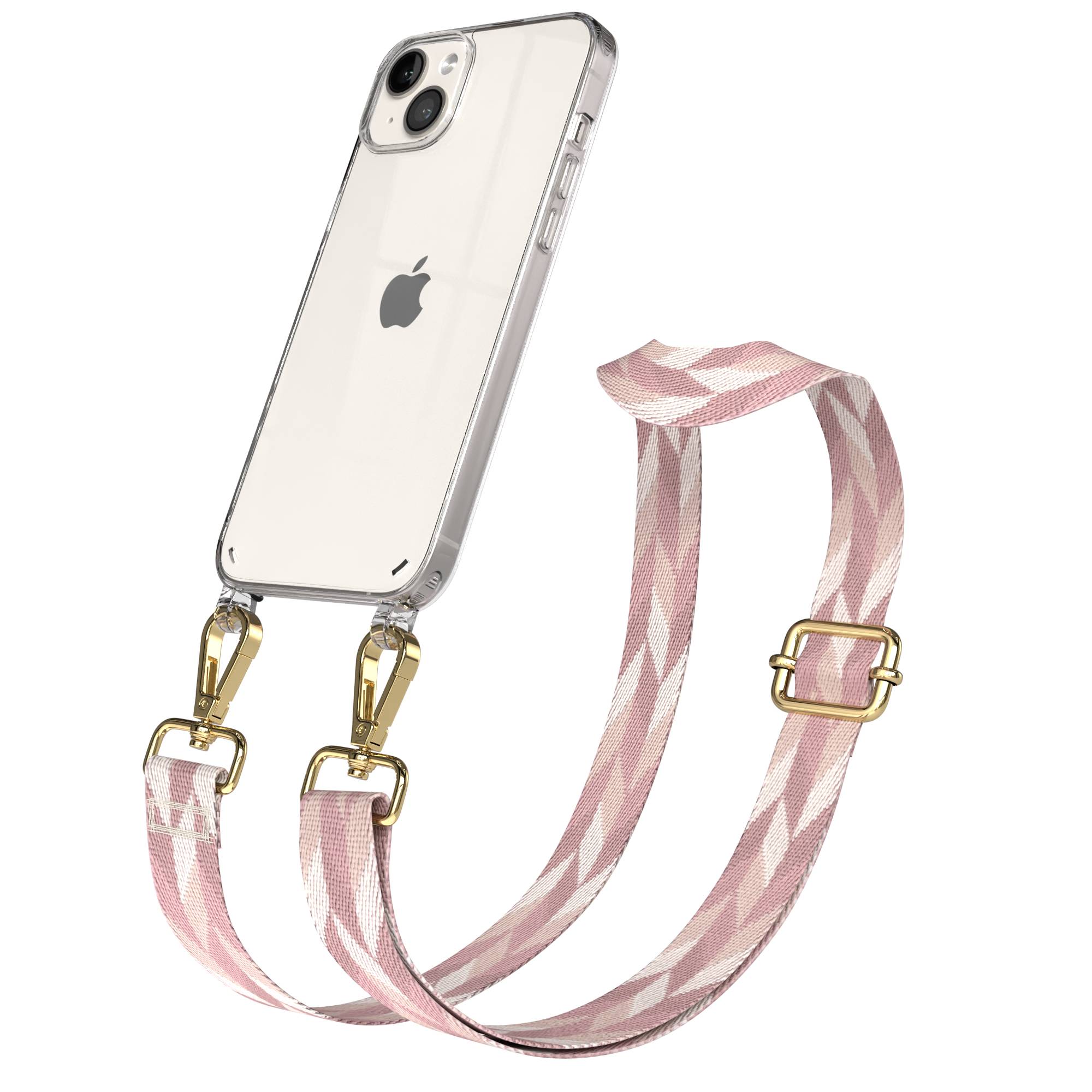 iPhone 14 Plus Handykette mit Boho Band verstellbarer Trageriemen 