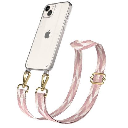 iPhone 14 Plus Handykette mit Boho Band verstellbarer Trageriemen 