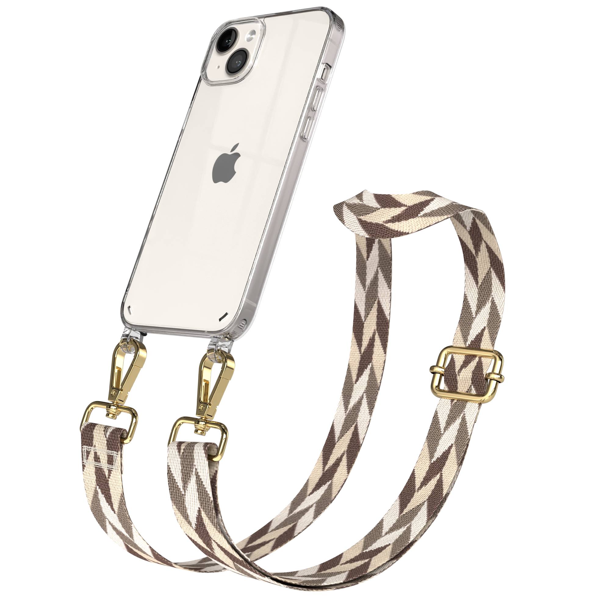 iPhone 14 Plus Handykette mit Boho Band verstellbarer Trageriemen 