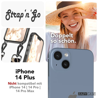 iPhone 14 Plus Handykette mit Boho Band verstellbarer Trageriemen 
