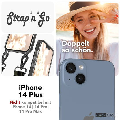 iPhone 14 Plus Handykette mit Boho Band verstellbarer Trageriemen 