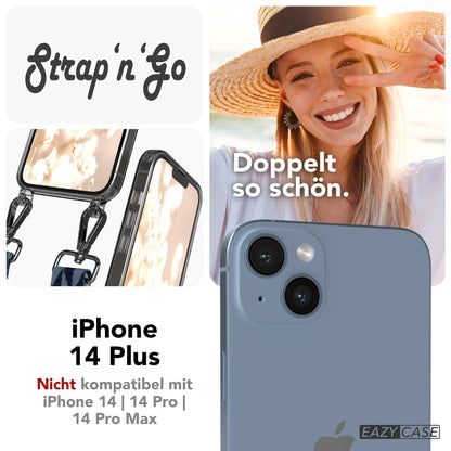 iPhone 14 Plus Handykette mit Boho Band verstellbarer Trageriemen 