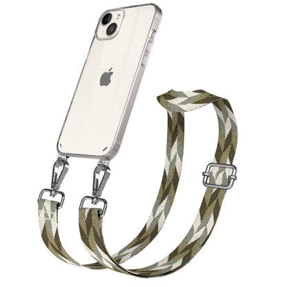 iPhone 14 Plus Handykette mit Boho Band verstellbarer Trageriemen 