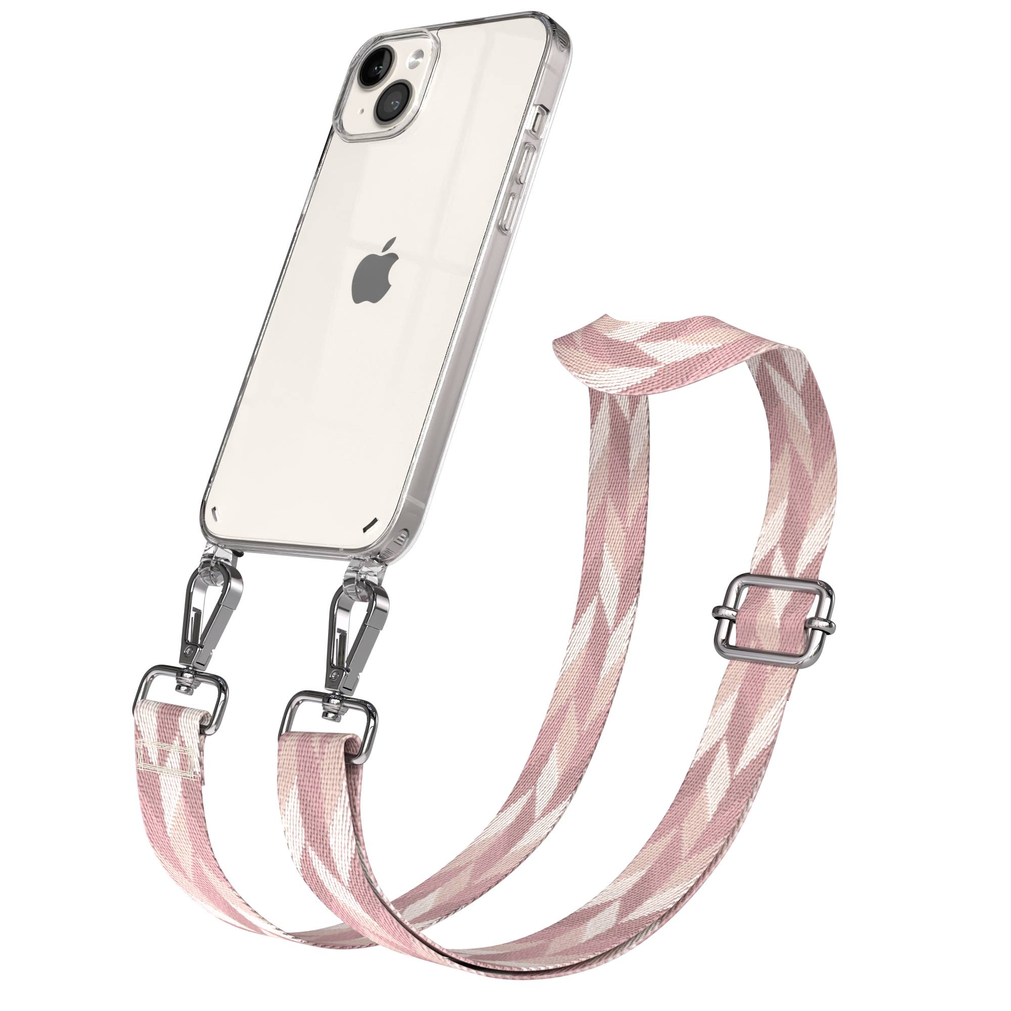 iPhone 14 Plus Handykette mit Boho Band verstellbarer Trageriemen 