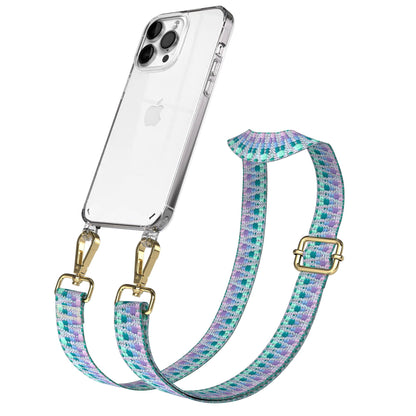 iPhone 14 Pro Max Handykette mit Boho Band verstellbar 