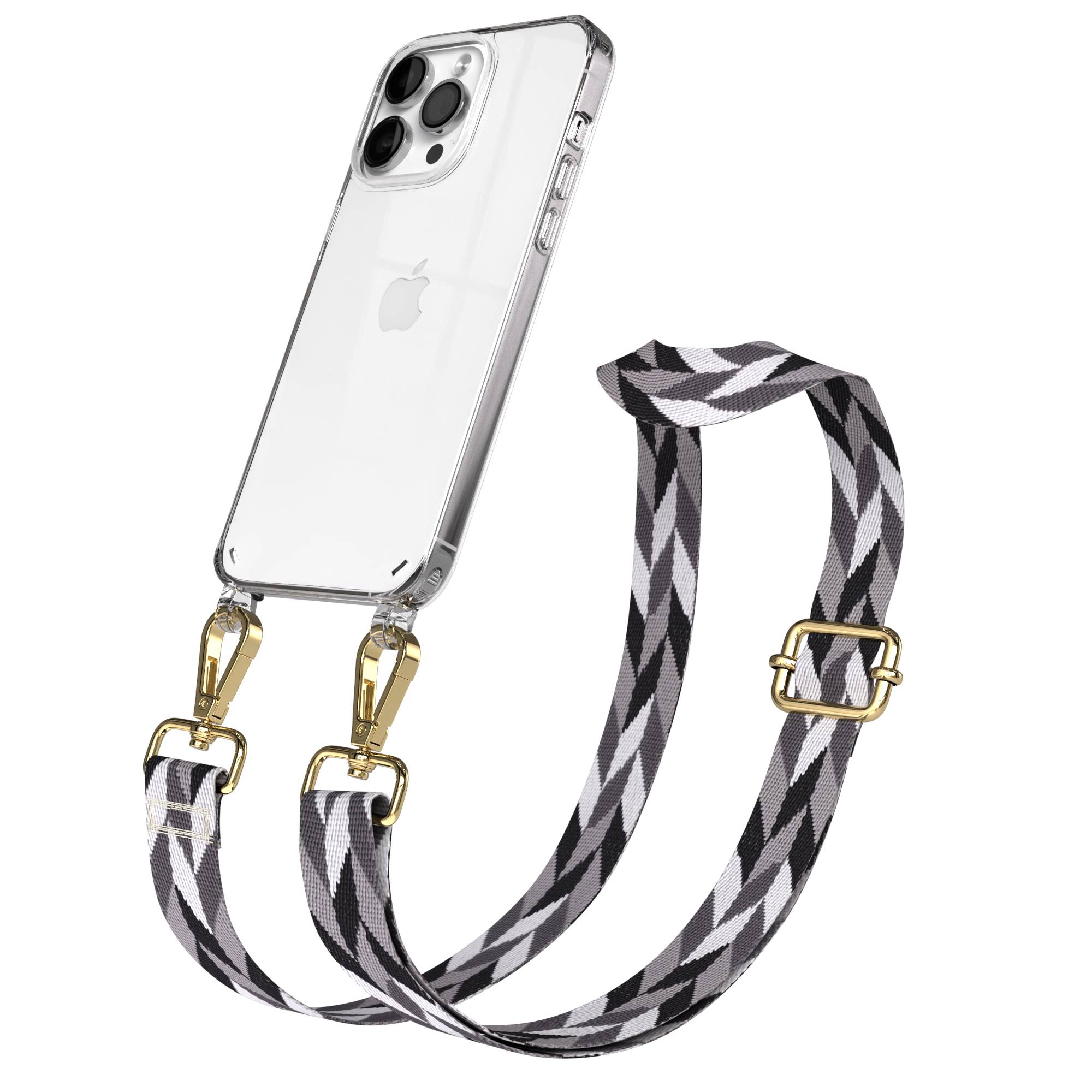 iPhone 14 Pro Max Handykette mit Boho Band verstellbar 