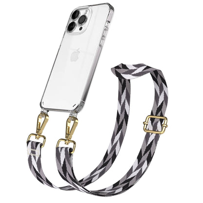 iPhone 14 Pro Max Handykette mit Boho Band verstellbar 
