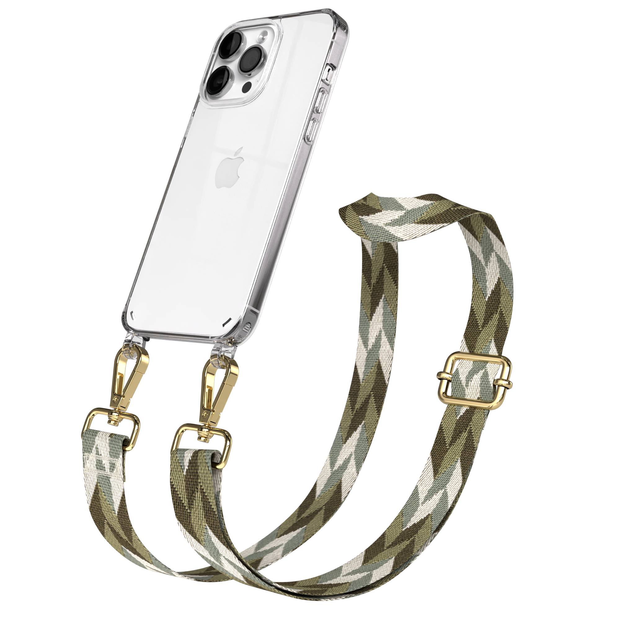 iPhone 14 Pro Max Handykette mit Boho Band verstellbar 