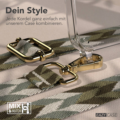 iPhone 14 Pro Max Handykette mit Boho Band verstellbar 