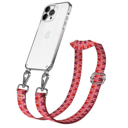 iPhone 14 Pro Max Handykette mit Boho Band verstellbar 