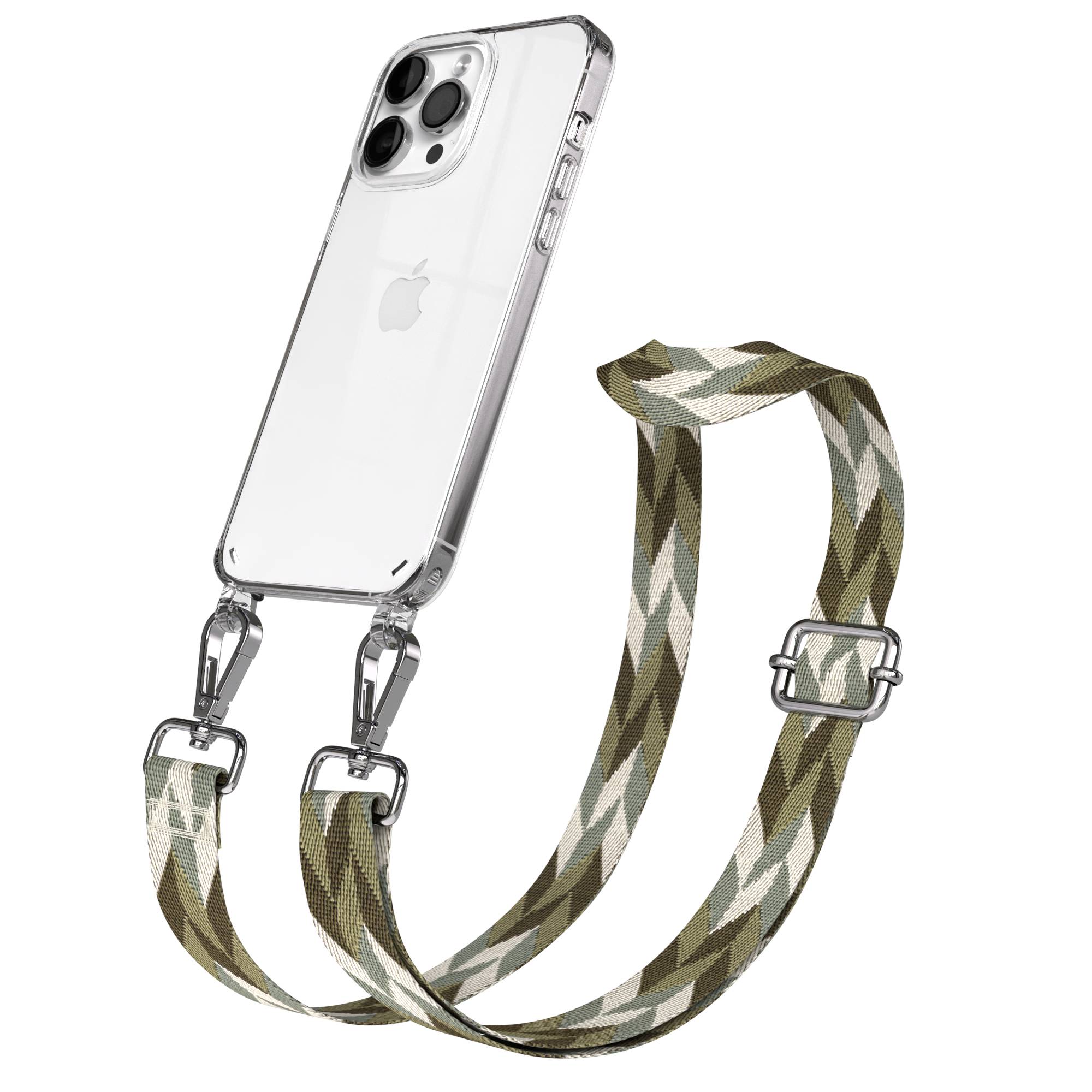 iPhone 14 Pro Max Handykette mit Boho Band verstellbar 