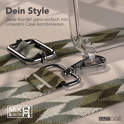 iPhone 14 Pro Max Handykette mit Boho Band verstellbar 